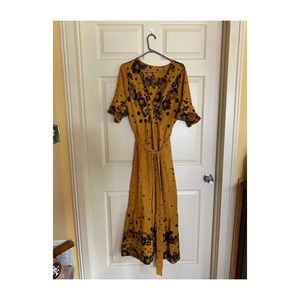 Yellow floral dress